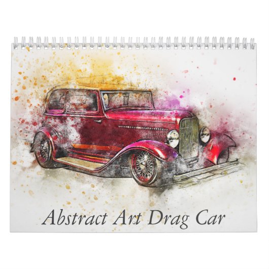 Abstrakte Kunst Drag-Auto Kalender (Titelbild)