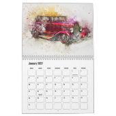 Abstrakte Kunst Drag-Auto Kalender (Jan 2027)