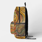 Abstrakte Kunst Düne Ripple Erde Rucksack (Rechts)