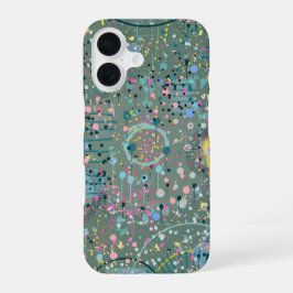 Abstrakte Kunst: Durch die Wiese  iPhone 16 Hülle