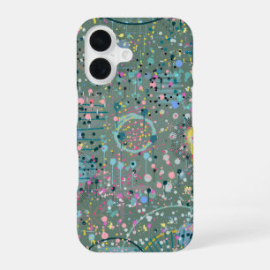 Abstrakte Kunst: Durch die Wiese  iPhone 16 Hülle