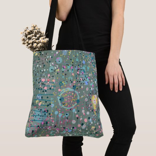 Abstrakte Kunst: Durch die Wiese Tasche (Von Nahem)