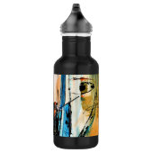 Abstrakte Kunst Edelstahlflasche (Rechts)