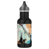 Abstrakte Kunst Edelstahlflasche (Links)