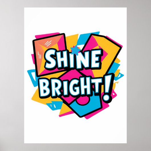 Abstrakte Kunst: Ein farbenfrohes und inspirierend Poster (Vorne)