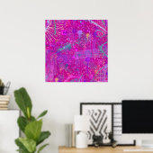 Abstrakte Kunst: Eine echte Persönlichkeit Poster (Heimbüro)