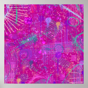 Abstrakte Kunst: Eine echte Persönlichkeit Poster