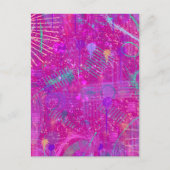 Abstrakte Kunst: Eine echte Persönlichkeit Postkarte (Vorderseite)