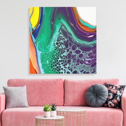 Abstrakte Kunst Einzigartige Leinwand (Insitu (Wohnzimmer))