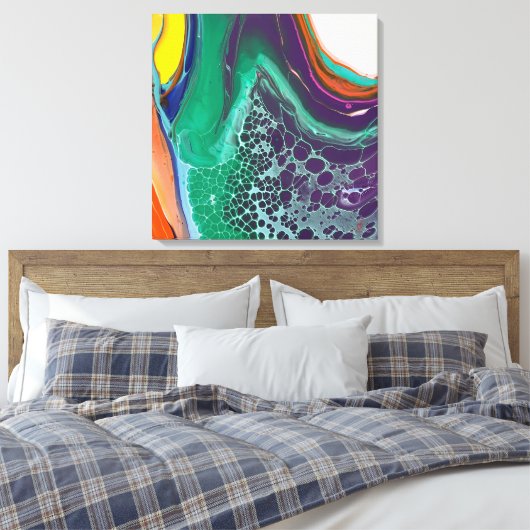 Abstrakte Kunst Einzigartige Leinwand (Insitu (Schlafzimmer))