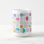 Abstrakte Kunst Einzigartiges Authentisches Design Kaffeetasse (Mittel)
