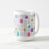 Abstrakte Kunst Einzigartiges Authentisches Design Kaffeetasse (VorderseiteRechts)