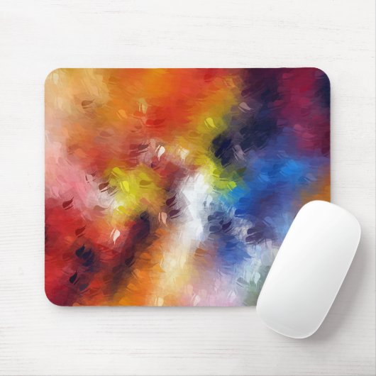 Abstrakte Kunst Elegante Farben Moderne Vorlage Mousepad (Mit Mouse)