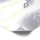 Abstrakte Kunst, Energie zu tanken Poster (Ecke)