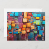 Abstrakte Kunst Entdeckungsreise zur Alp Piora und Postkarte (Vorne/Hinten)