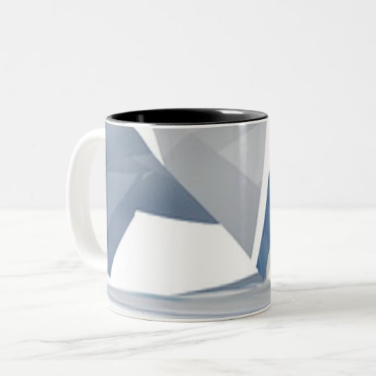 Abstrakte Kunst-Entwurfs-Tasse Zweifarbige Tasse (Vorderseite Links)