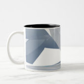 Abstrakte Kunst-Entwurfs-Tasse Zweifarbige Tasse (Links)