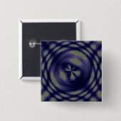 Abstrakte Kunst Fantasy Sterne Button (Vorne & Hinten)