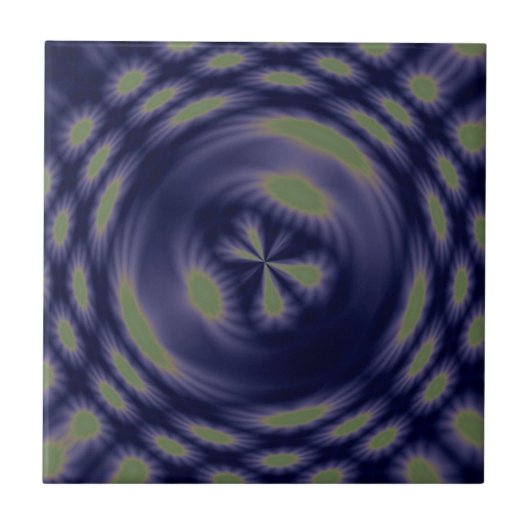 Abstrakte Kunst Fantasy Sterne Fliese (Vorderseite)