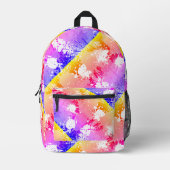 Abstrakte Kunst - farbenfroher Rucksack (Vorderseite)