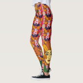 Abstrakte Kunst Feste Stimmung Leggings (Links)