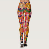 Abstrakte Kunst Feste Stimmung Leggings (Rückseite)