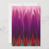 Abstrakte Kunst - Feuer - Flammen Einladung (Rückseite)