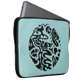 abstrakte Kunst "Fisch" Laptopschutzhülle (Vorne Rechts)