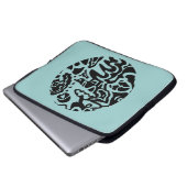 abstrakte Kunst "Fisch" Laptopschutzhülle (Vorne Knopf)