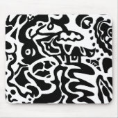 abstrakte Kunst "Fisch" Mousepad (Vorne)