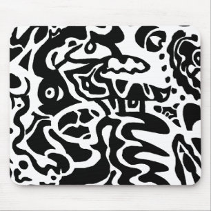 abstrakte Kunst "Fisch" Mousepad