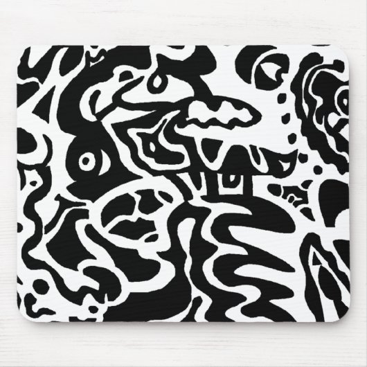 abstrakte Kunst "Fisch" Mousepad (Vorne)