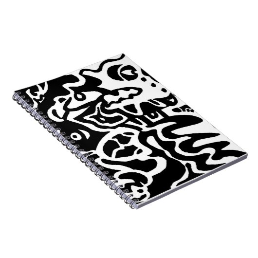 abstrakte Kunst "Fisch" Notizblock (Rechte Seite)