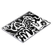 abstrakte Kunst "Fisch" Notizblock (Linke Seite)