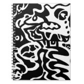 abstrakte Kunst "Fisch" Notizblock (Vorderseite)