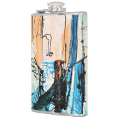 Abstrakte Kunst Flachmann (Links)