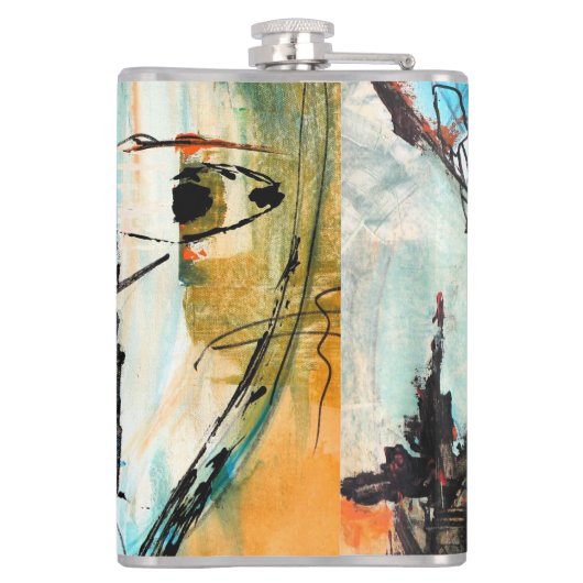 Abstrakte Kunst Flachmann (Rückseite)