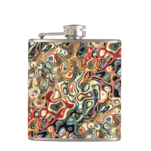 Abstrakte Kunst-Flasche Flachmann