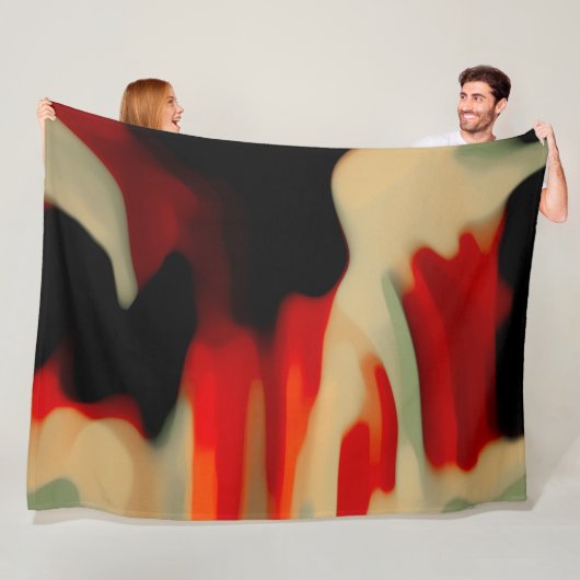 Abstrakte Kunst Fleecedecke (Beispiel)