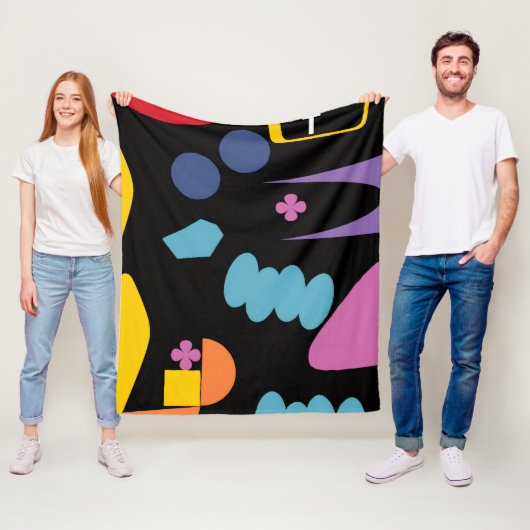 ABSTRAKTE KUNST FLEECEDECKE (Beispiel)