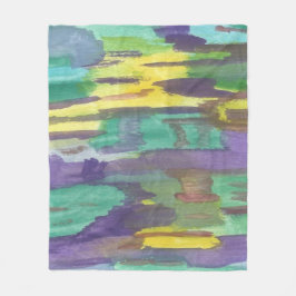 Abstrakte Kunst Fleecedecke