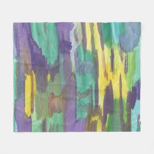 Abstrakte Kunst Fleecedecke (Vorderseite (Horizontal))