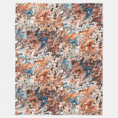 Abstrakte Kunst Fleecedecke (Vorderseite)