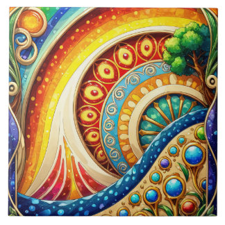 Abstrakte Kunst Fliese