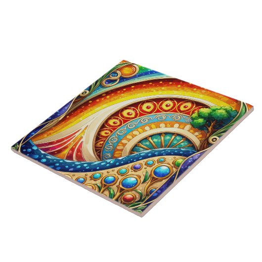 Abstrakte Kunst Fliese (Seite)