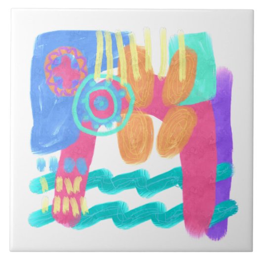 Abstrakte Kunst Fliese (Vorderseite)