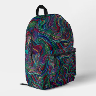 Abstrakte Kunst Flussdelta Juwel Ton Rucksack