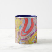 abstrakte Kunst "Flutterflyland" Tasse (Zentrum)