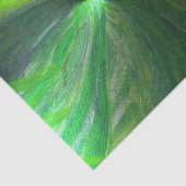 Abstrakte Kunst Foxes grünes Blätter Seidenpapier (Ausschnitt)