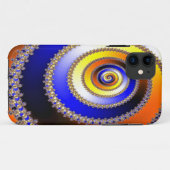 Abstrakte KUNST - Fraktal Spiralblau Case-Mate iPhone Hülle (Rückseite (Horizontal))